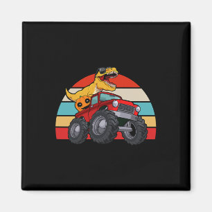 Aimant Dinosaur Riding Monster Truck Lazy Halloween Costu