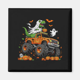Aimant Dinosaur T-rex conduisant un camion monstre Hallow