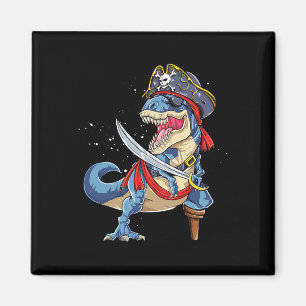 Aimant Dinosaur T Rex Jolly roger pirate Cadeaux d'Hallow