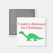 Aimant dinosaure de Noël (Recto/Verso)