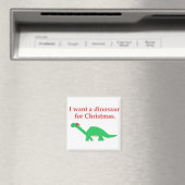 Aimant dinosaure de Noël (In Situ (Lave-vaisselle))
