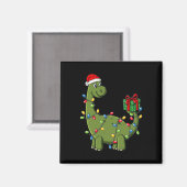 Aimant Dinosaure de Noël Avec Lumières Fun Boys Enfants N (Recto/Verso)
