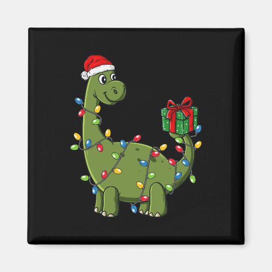 Aimant Dinosaure de Noël Avec Lumières Fun Boys Enfants N (Devant)