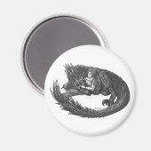 Aimant Dinosaure endormi (Recto/Verso)