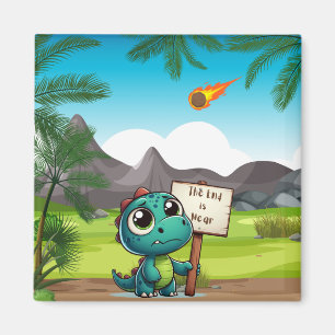 Aimant dinosaure mignon et drôle