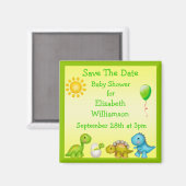 Aimant Dinosaure nouvellement éclos Enregistrer Le Baby s (Recto/Verso)