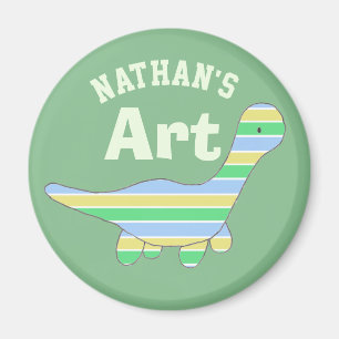 Aimant Dinosaure rayé