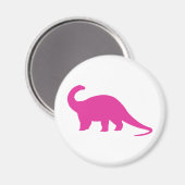 Aimant Dinosaure rose (Recto/Verso)