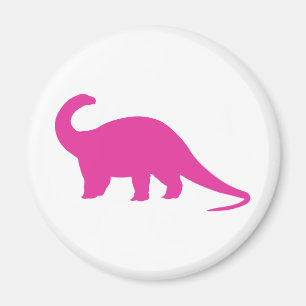 Aimant Dinosaure rose