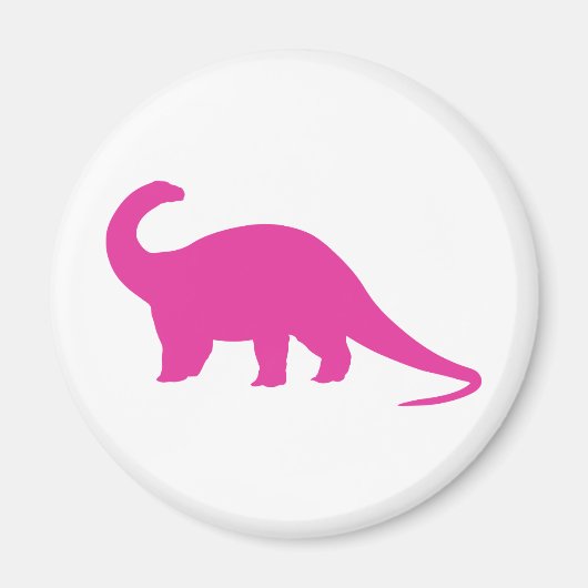 Aimant Dinosaure rose (Devant)