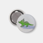 Aimant Dinosaure Vert (Recto/Verso)