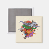 Aimant Dinosaures (Recto/Verso)