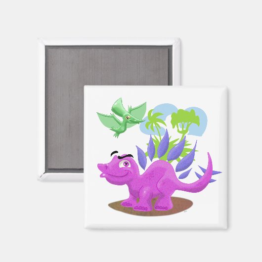 Aimant Dinosaures (Recto/Verso)