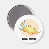 Aimant Dinosnore Dormir Dinosaure Pun (Recto/Verso)