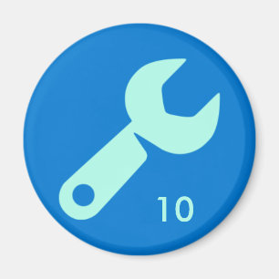 Aimant d'insigne - clé 10