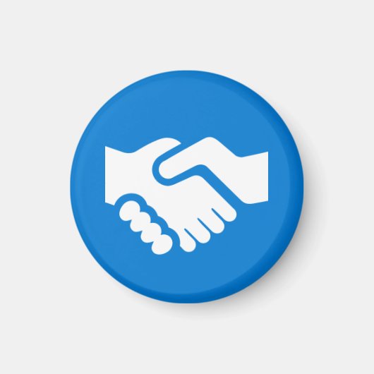 Aimant d'insigne - poignée de main (Devant)