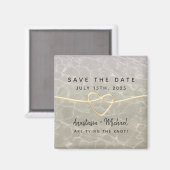 Aimant d'invitation de mariage à la plage pour ann (Recto/Verso)