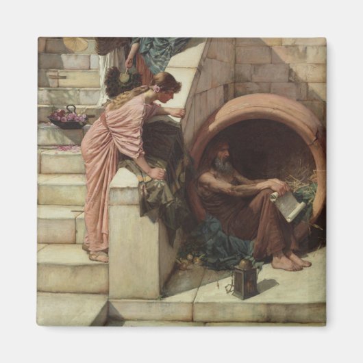 Aimant Diogenes par John William Waterhouse (Devant)
