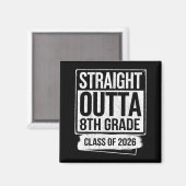 Aimant Diplômé de 8e année promotion 2026 (Recto/Verso)