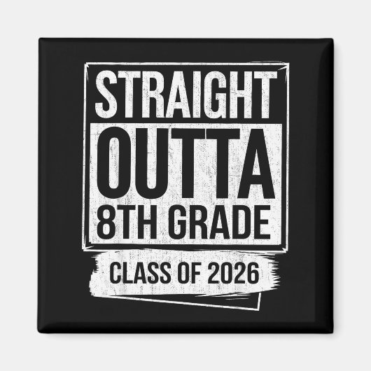 Aimant Diplômé de 8e année promotion 2026 (Devant)