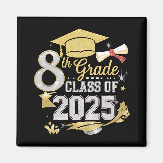 Aimant Diplômé de la promotion 2025 de 8e année (Devant)