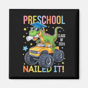 Aimant Diplômé de maternelle promotion 2025 diplômé dinos