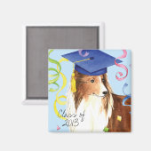 Aimant Diplômé de Sheltie (Recto/Verso)