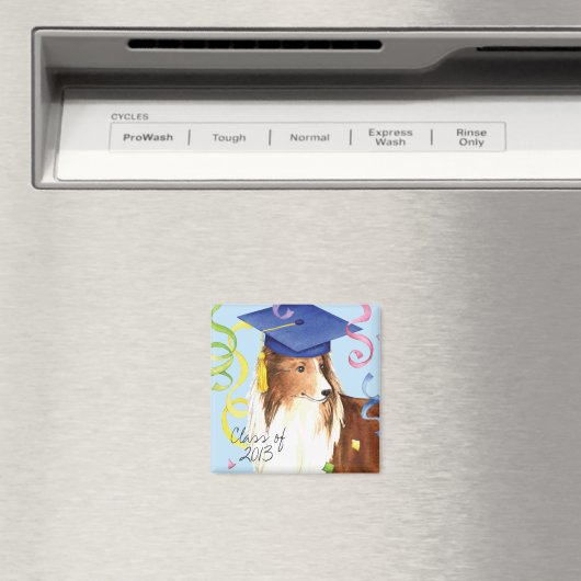 Aimant Diplômé de Sheltie (In Situ (Lave-vaisselle))