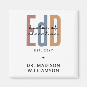 Aimant Diplôme D'Études De L'EdD Personnalisé