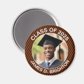 Aimant Diplôme d'Orange et de Black Photo (Recto/Verso)