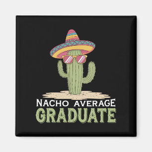 Aimant Diplômé Nacho Moyen Cactus Graduation Mexicain