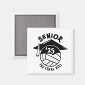 Aimant Diplôme supérieur de volley-ball 2025 (Recto/Verso)