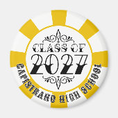 Aimant Diplômés de la promotion 2027 de la classe Gris de (Devant)