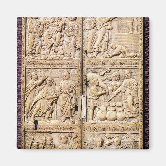 Aimant Diptyque montrant les miracles du Christ (Devant)