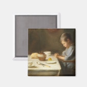 Aimant Dire grâce (Garçon priant à la table) (Recto/Verso)