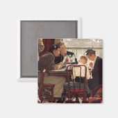 Aimant Dire grâce par Norman Rockwell (Recto/Verso)