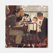 Aimant Dire grâce par Norman Rockwell (Devant)