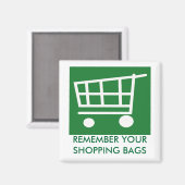 Aimant DIRE NON aux sacs en plastique (Recto/Verso)