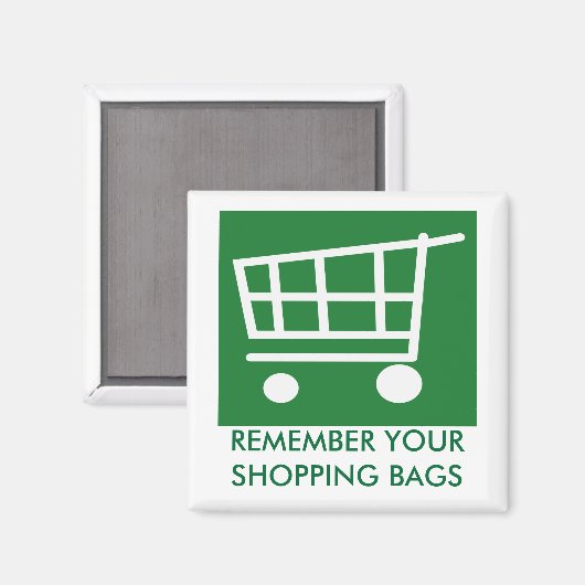 Aimant DIRE NON aux sacs en plastique (Recto/Verso)