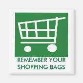 Aimant DIRE NON aux sacs en plastique (Devant)