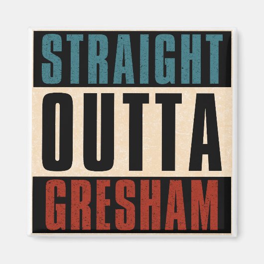 Aimant Directement en direction de Gresham Oregon OR (Devant)