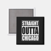 Aimant Directement En Périphérie De L'État De Chicago Ill (Recto/Verso)