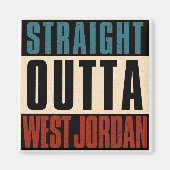 Aimant Directement en périphérie ouest de Jordanie Utah U (Devant)