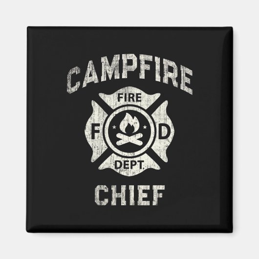 Aimant Directeur de camp d'été de randonnée de chef de ca (Devant)