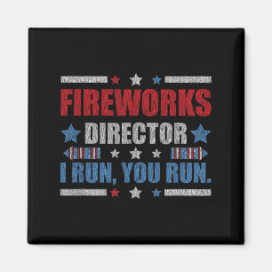 Aimant Directeur de feu d'artifice du 4 juillet drôle je