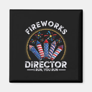 Aimant Directeur de Feux d'Artifice Vintage Je Cours Vous