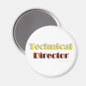 Aimant Directeur technique (texte seulement) (Recto/Verso)