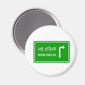 Aimant Direction pour New Delhi (Recto/Verso)