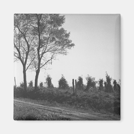 Aimant Dirt road par terrain B&W (Devant)