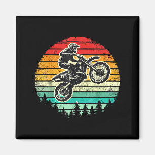 Aimant Dirt Vélo Rider Motocross Vintage Motocross
